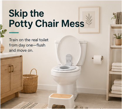 👶 LittleStep™ Smart Potty Training Seat – Fold-Down Toddler Toilet Trainer with Easy-Clean Design