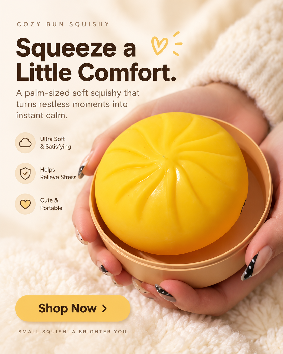 💛 SqueezeJoy™ – The Little Stress Relief Buddy ⭐