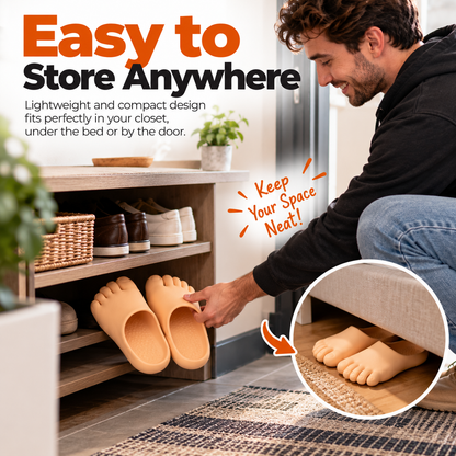 ToeTastic™ – Funny Realistic Foot Slippers