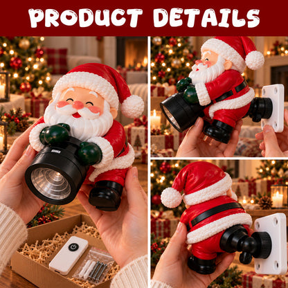 🔥HOT SALE🎅💡 Santa Christmas Welcome Projector – Festive Holiday Doorway Light with Remote Control ✨
