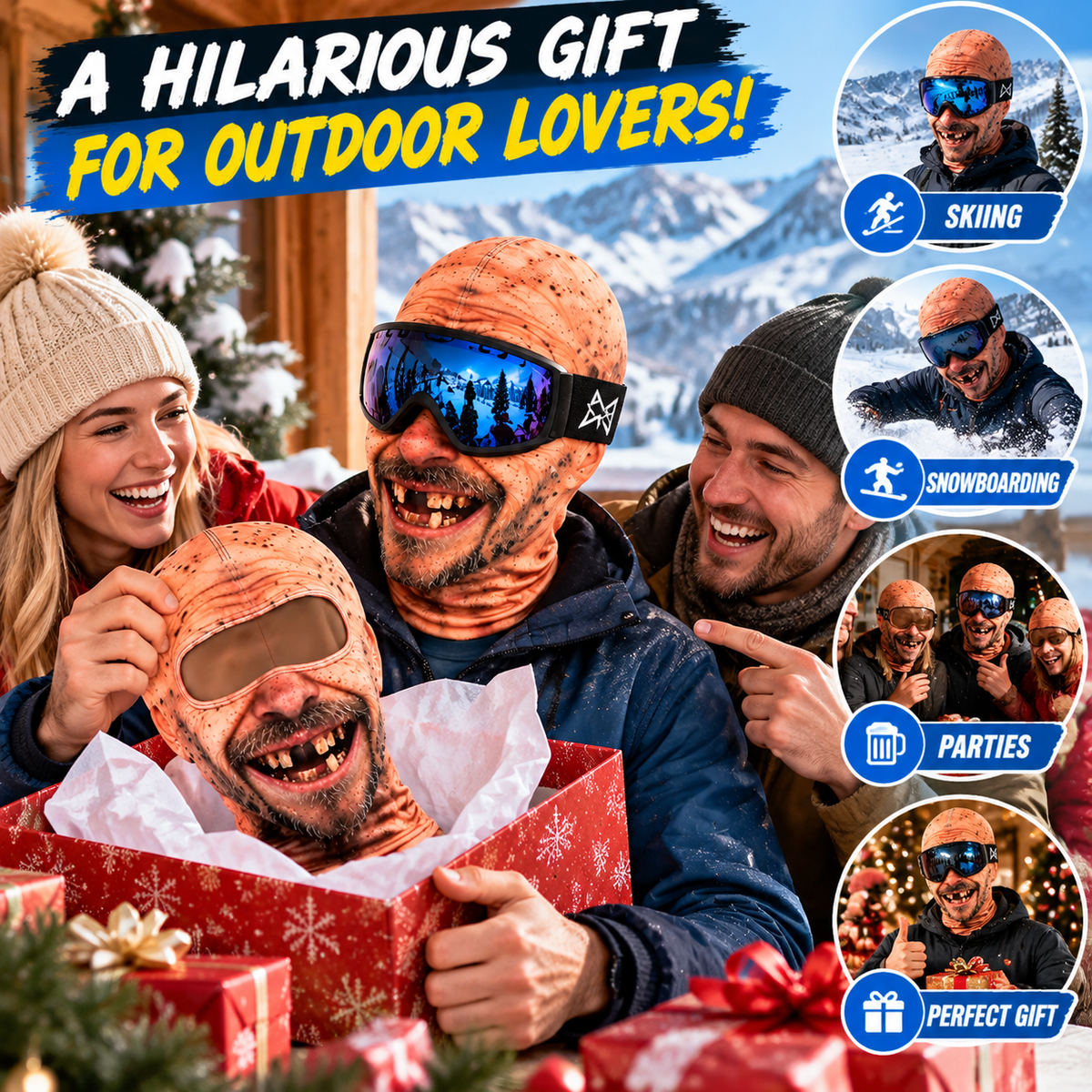 😂 Funny Ski Mask – The Ultimate Slope Prank!