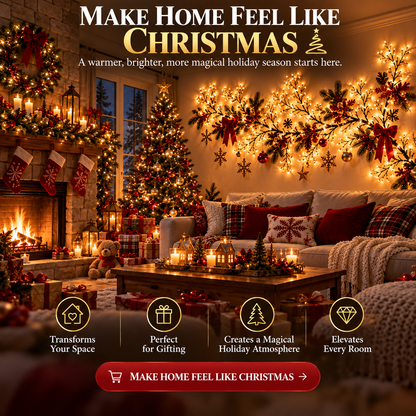 ChristmasGlow™ Flexible Branch-Style Holiday Lights with Remote Control