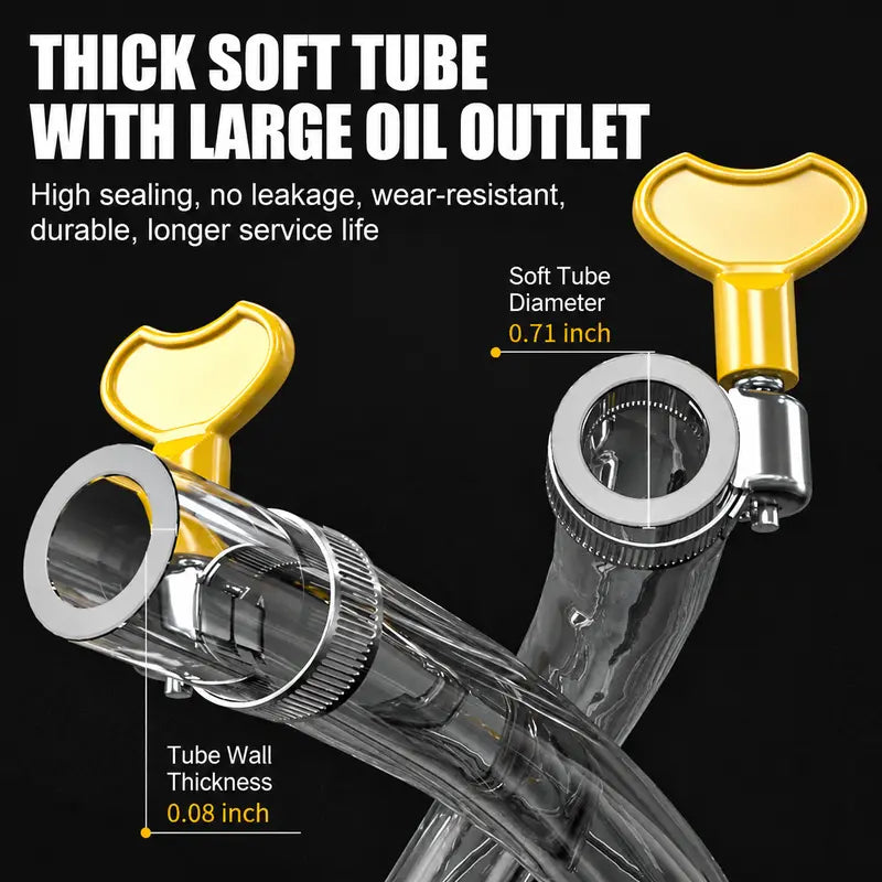 Flexible transparent siphon hose