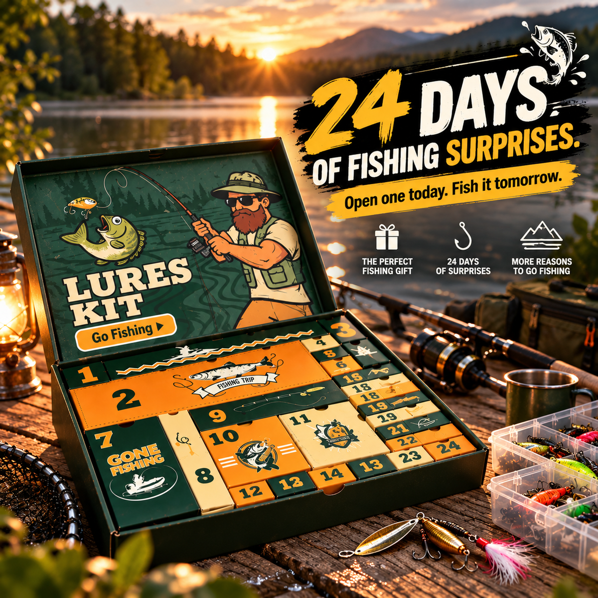 Fishing Advent Box – 24 Days of Lure Surprises