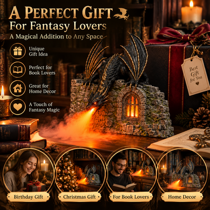 Dragon Castle Mist Humidifier ✨ Fantasy Desk Decor