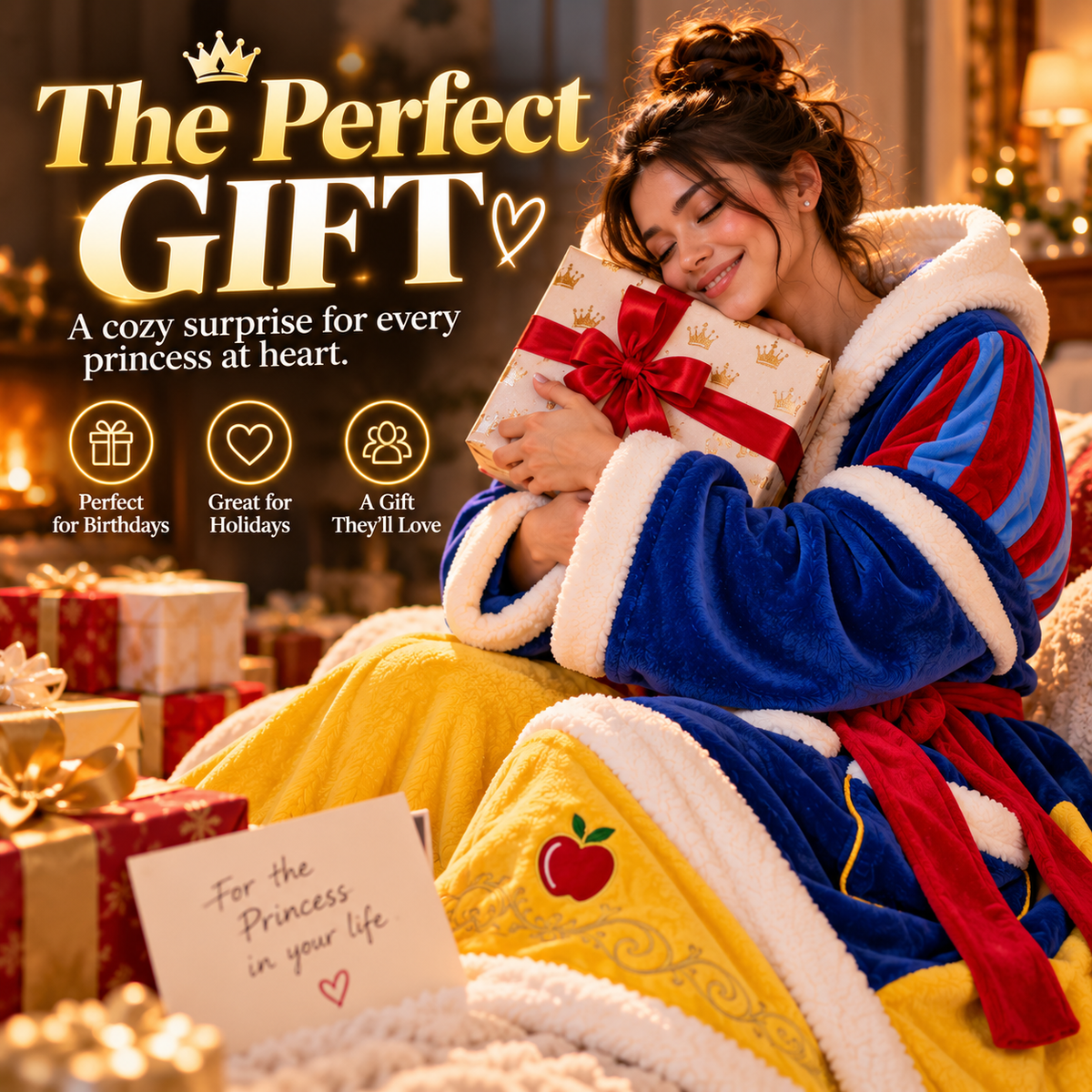 PrincessCozy™ Heated Wearable Blanket Robe