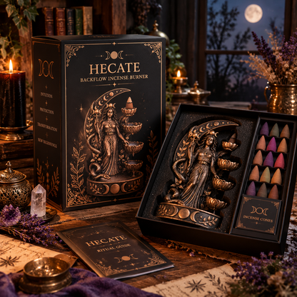 Hecate™ Backflow Incense Burner – Mystical Goddess Smoke Waterfall