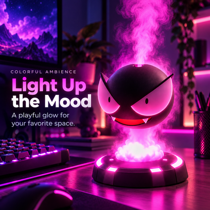 😈 GlowMist LED Aroma Diffuser – Colorful Mist Mood Lamp ✨