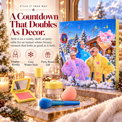 GlowLuxe™ 24-Day Beauty Advent Calendar – Makeup & Beauty Surprise Countdown