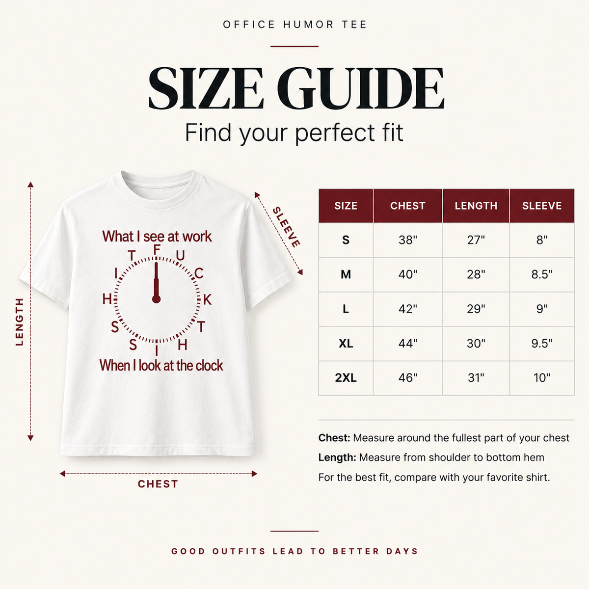 😂 ClockOut™ Office Humor T-Shirt – Funny Workday Graphic Tee for Coffee Breaks, Coworkers & Casual Days