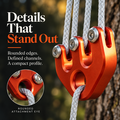 🧗 RopeMaster™ Compact Climbing Pulley ⚙️