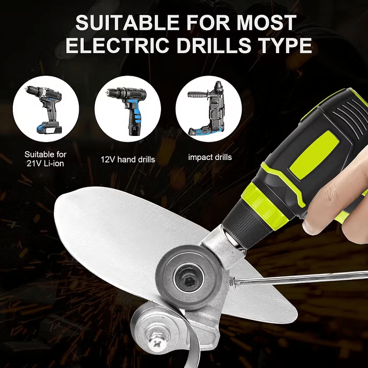 Sheet metal cutter drill attachment - product image 5