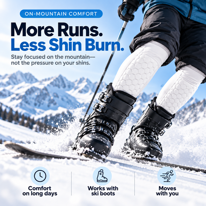 ❄️AlpineShield™ Ski Boot Shin Pads – Low-Profile Cushioning for Comfortable Runs