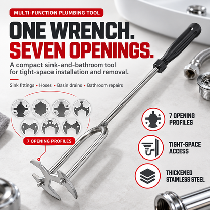 7-opening sink wrench - product image 1