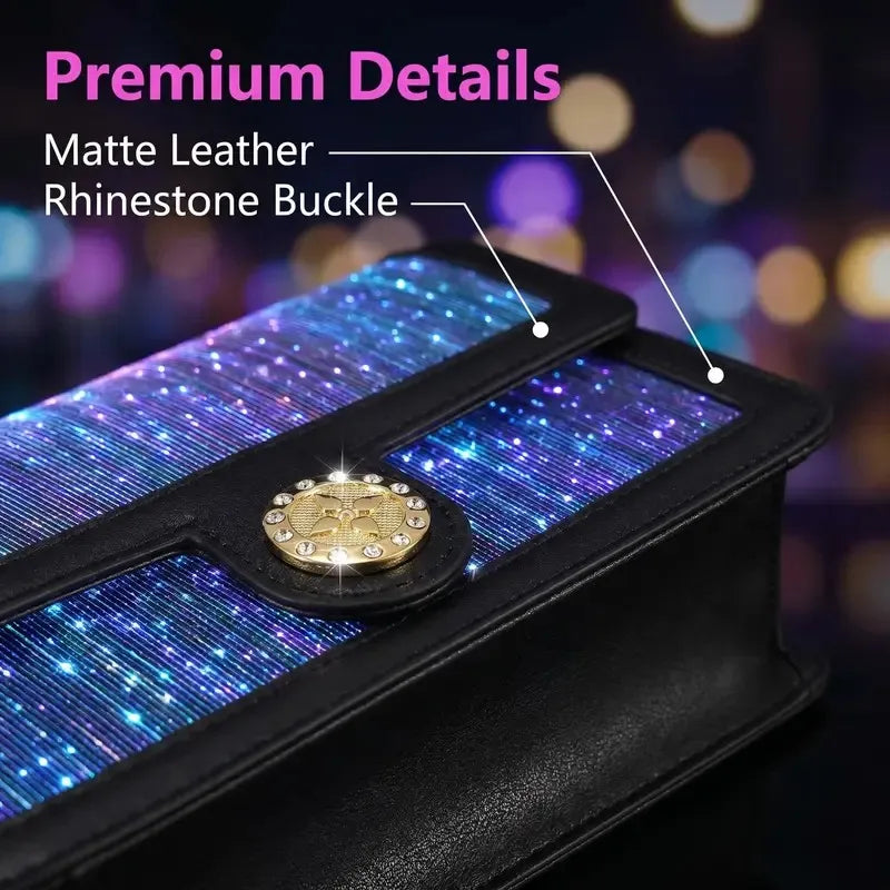 ✨ GlowVibe™ Light-Up Crossbody Bag – 7-Color LED Purse for Festivals & Nights Out