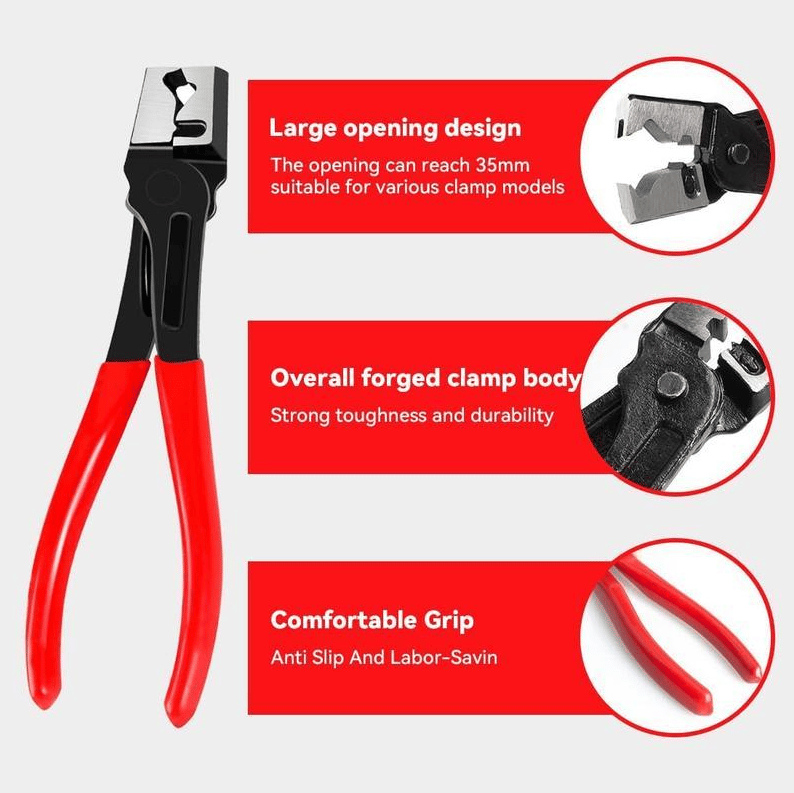 🔧 5-Piece Hose Clamp Pliers Set – Automotive Hose Clamp Removal Tool Kit