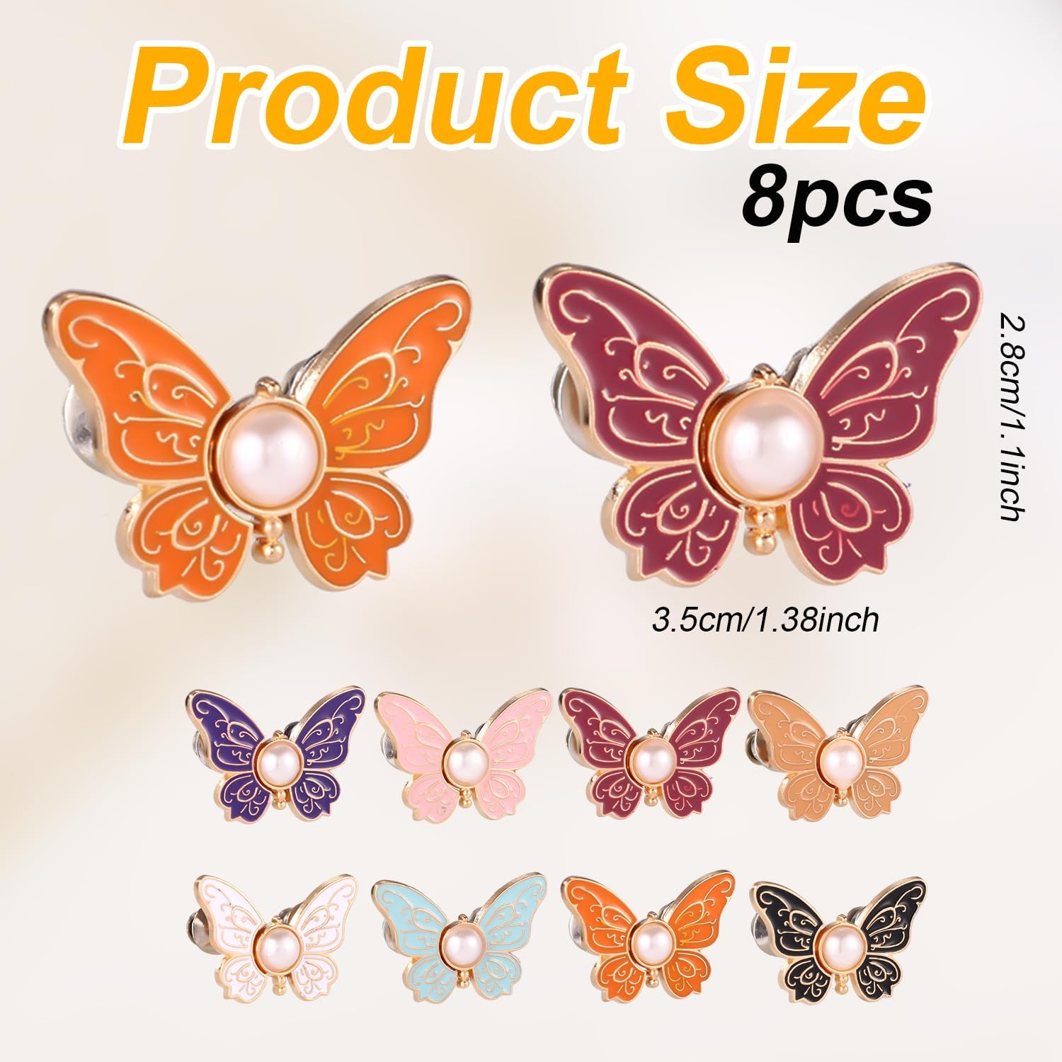 Compact alloy butterfly waist tightener clothing accessory