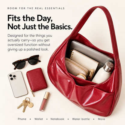 ✨ SlouchMuse™ Oversized Shoulder Bag – Effortless Style, Room for Everything