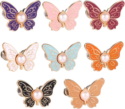 8-piece butterfly waist tightener set for loose jeans and pants