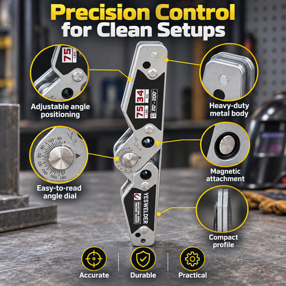 🔥 HOT SALE | WeldMaster™ Magnetic Welding Angle Finder – Adjustable Multi-Angle Tool for Faster, More Accurate Builds