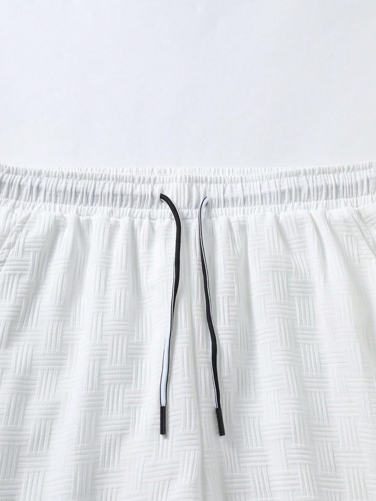 Men Solid Button Up Shirt & Shorts Set