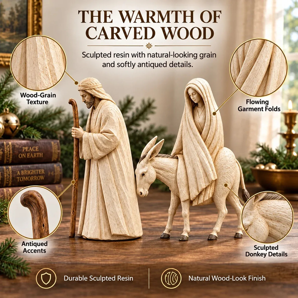 ✝️Bethlehem Blessings™ Nativity Figurine Set – Celebrate the True Meaning of Christmas