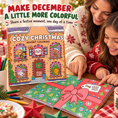 🎄 ColorJoy™ Christmas Advent Calendar – 24-Day Holiday Coloring Book