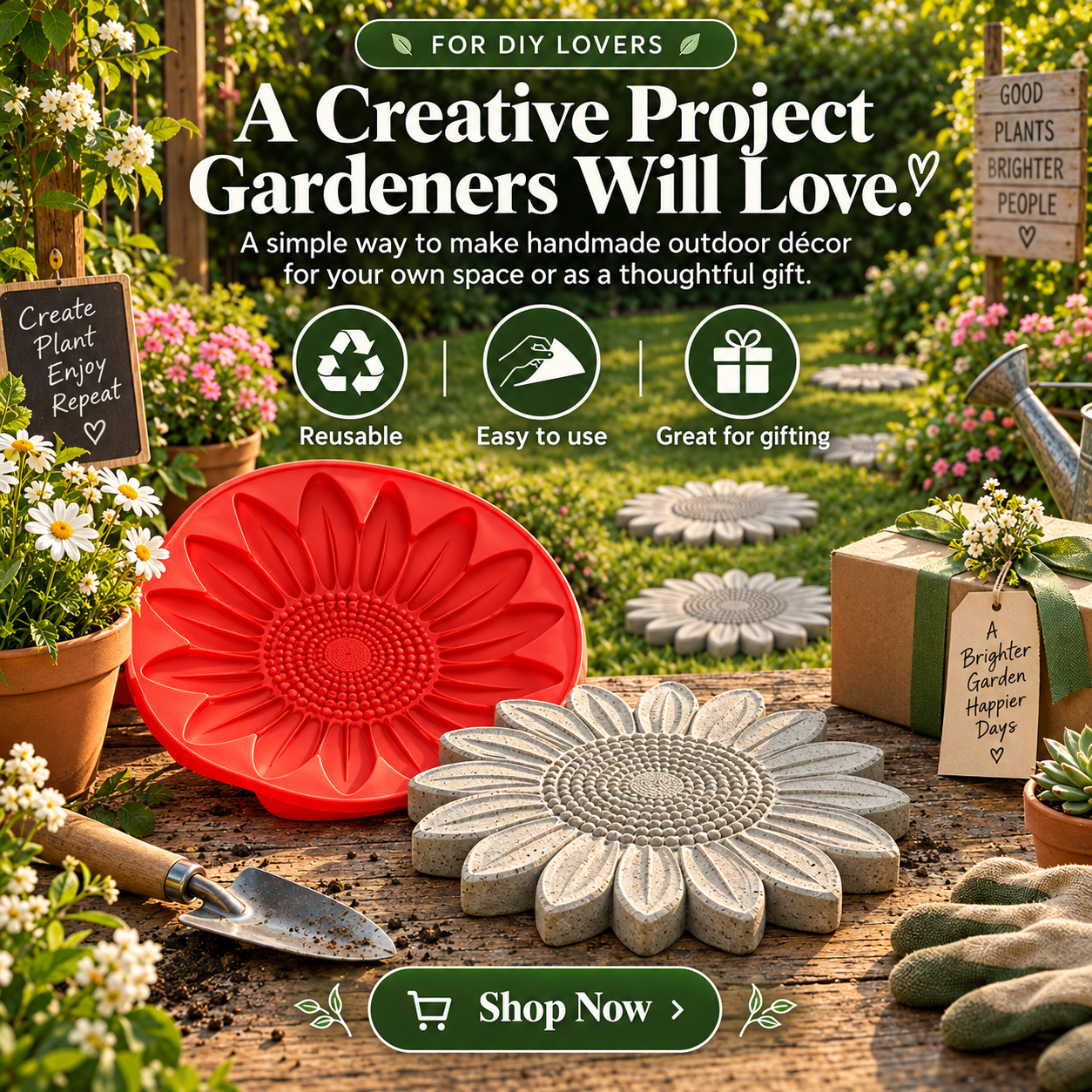 Garden Stepping Stone Mold