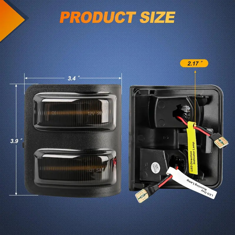 ✨ Give Your Super Duty a Sharper Look with Switchback Mirror Lights