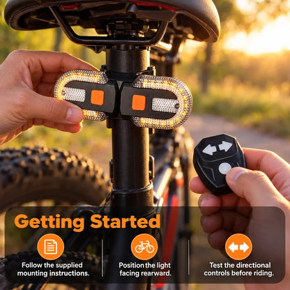 🚲 Bike Turn Signal Light + Remote
