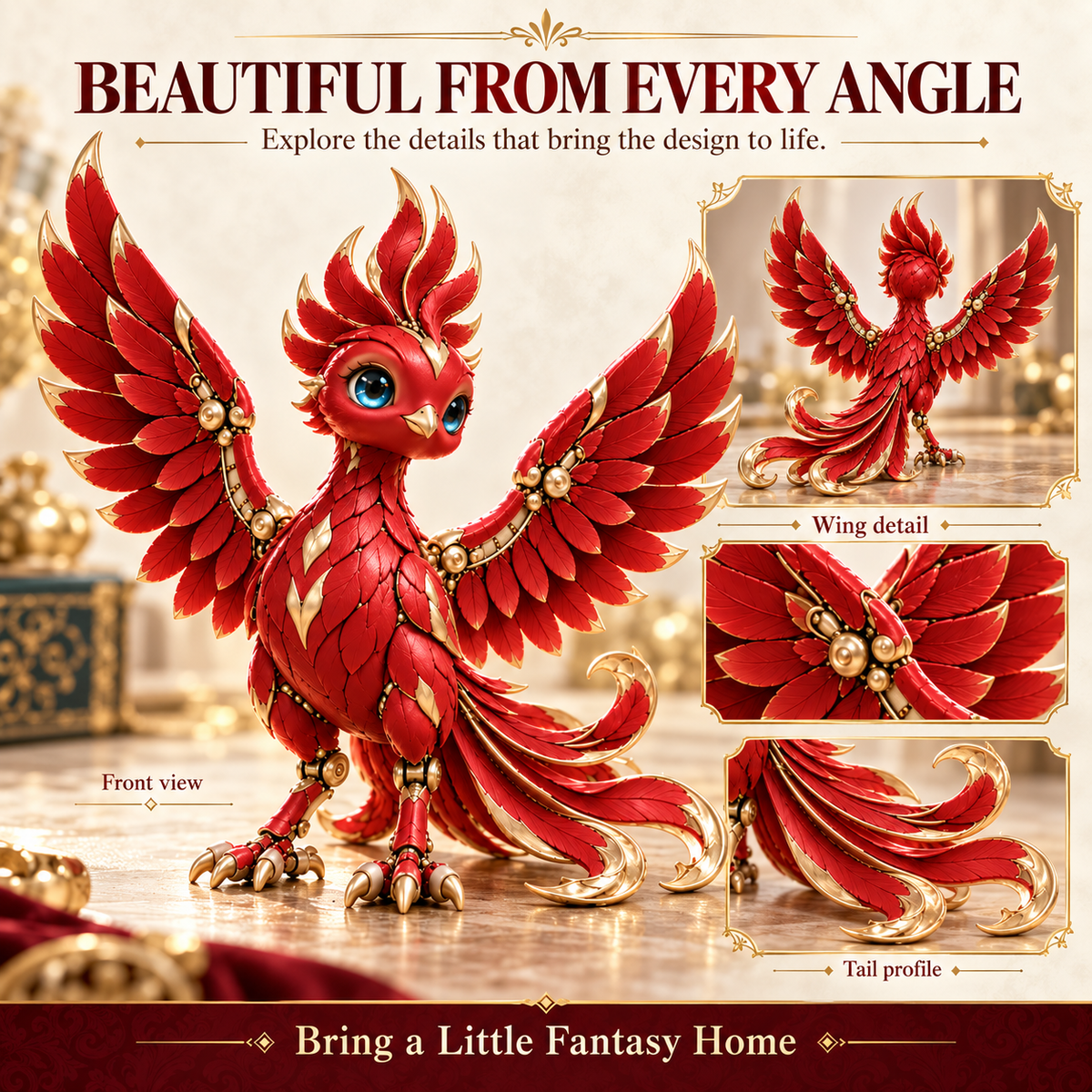 🔥 PhoenixGlow™ Transforming Phoenix Egg – 2-in-1 Magical Firebird Figure