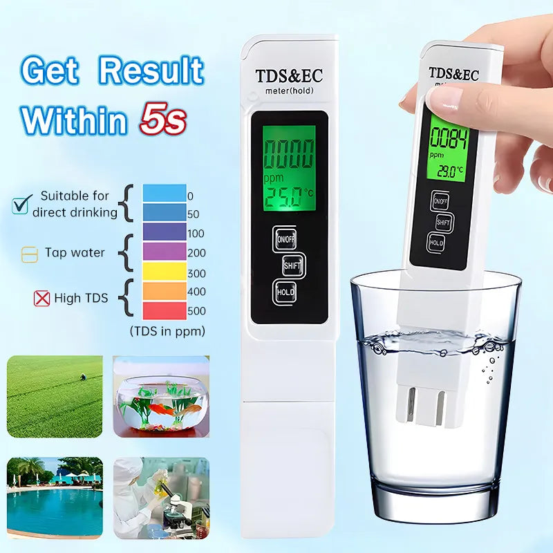 💧 2026 4-in-1 Digital Water Quality Tester with Instant Precision Readings