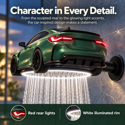 🚗✨ AutoFlow™ Car-Shaped LED Rainfall Shower Head – Luxury Automotive Design & Spa-Style Shower Experience
