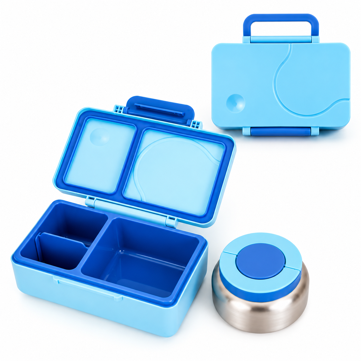 🍱 FreshMate™ Insulated Bento Lunch Box – 2-in-1 Meal & Snack Container