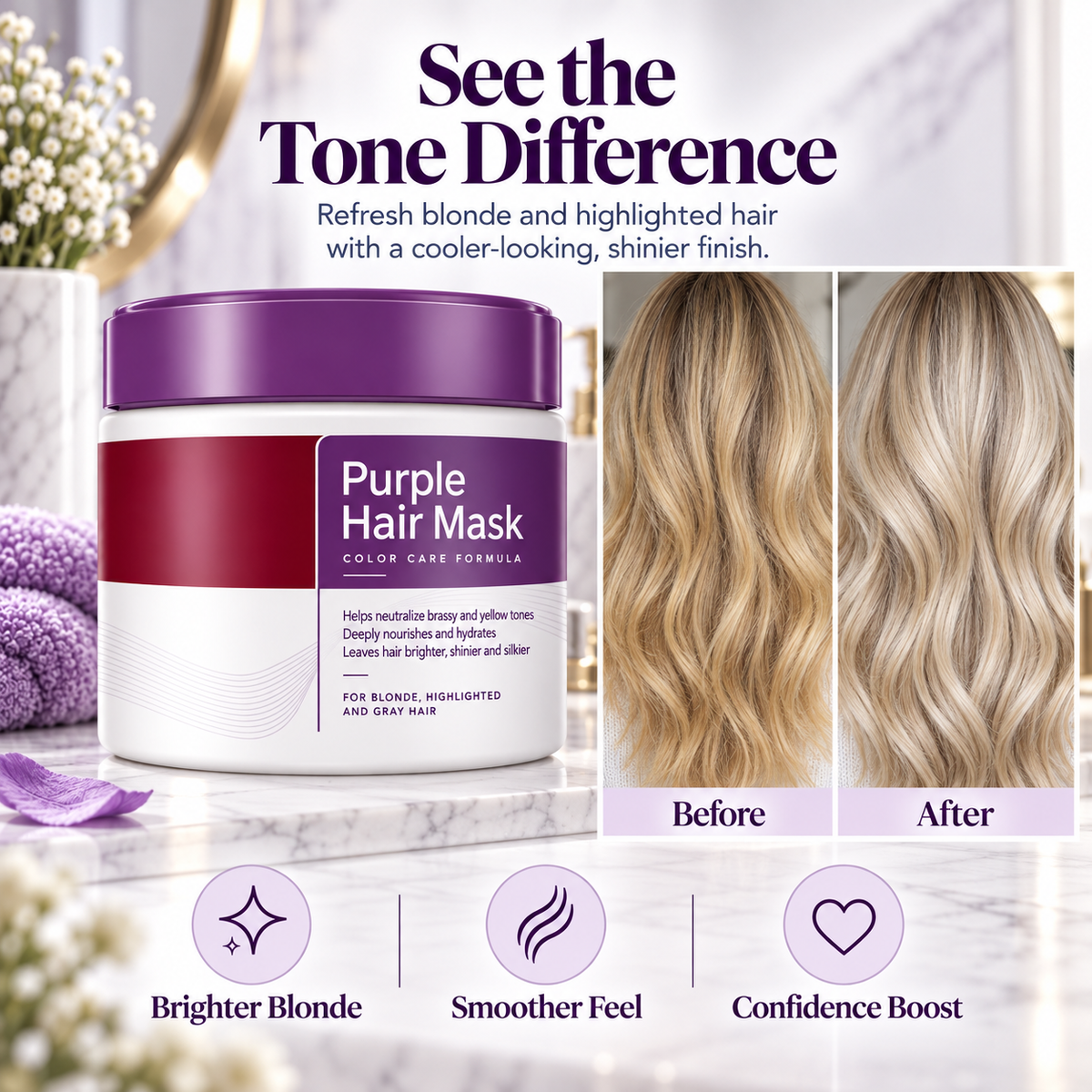 VioletGlow™ Purple Hair Mask ⭐⭐⭐⭐⭐