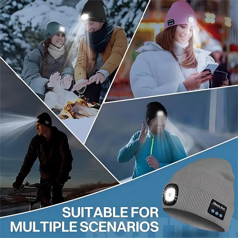 Bluetooth LED Beanie Hat