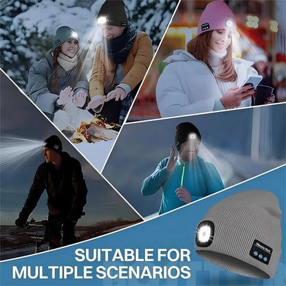 Bluetooth LED Beanie Hat