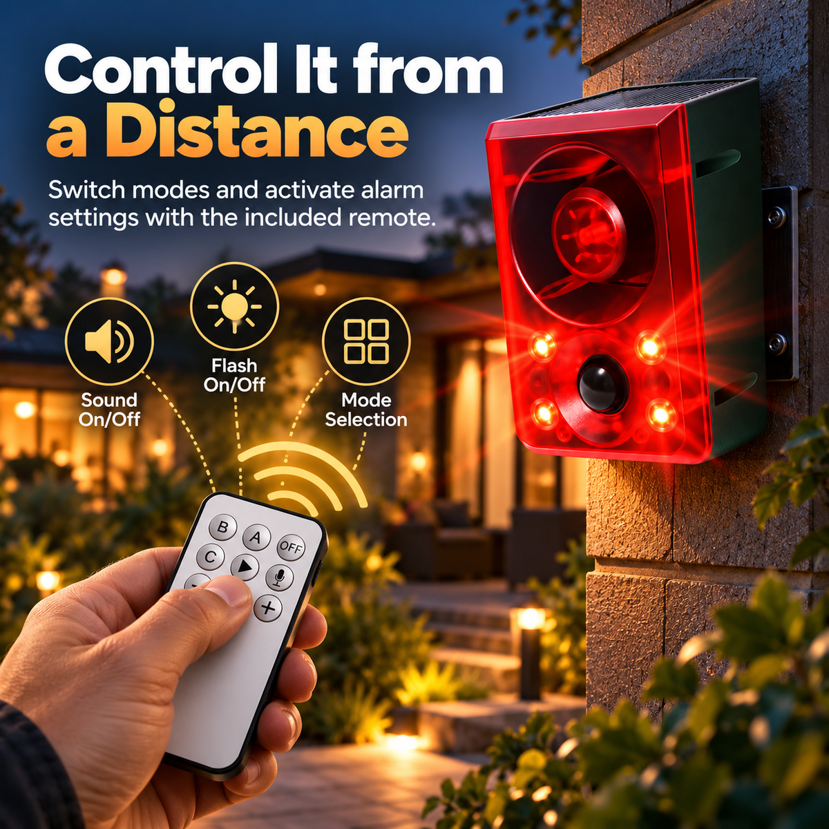 ☀️ SolarGuard™ 130dB Motion-Activated Animal Deterrent Alarm 🚨