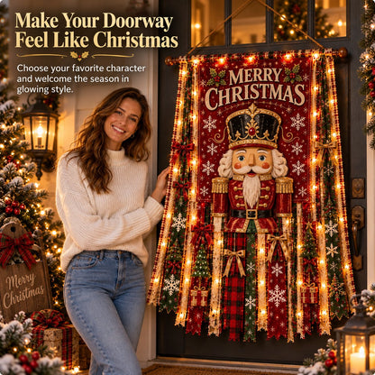 🎄✨ Christmas Glow Door Banner – Light-Up Holiday Welcome Decor for a Festive Entrance