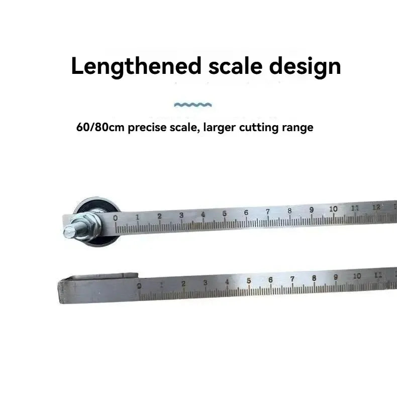 📏 Straight-Edge Double Axis 50cm Positioning Calipers – Precision Measuring Tool for Woodworking