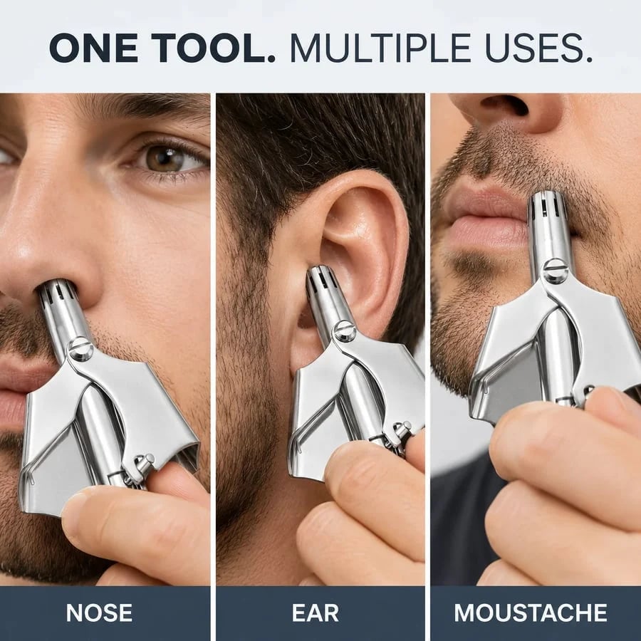 🔥HOT SALE🔥✂️ Manual Nose Hair Trimmer – Precision Grooming. No Battery Needed.