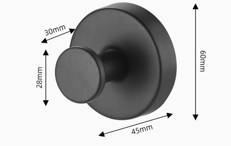 Black StickPro dimensional product graphic showing 60 millimeter 45 millimeter 30 millimeter and 28 millimeter labels