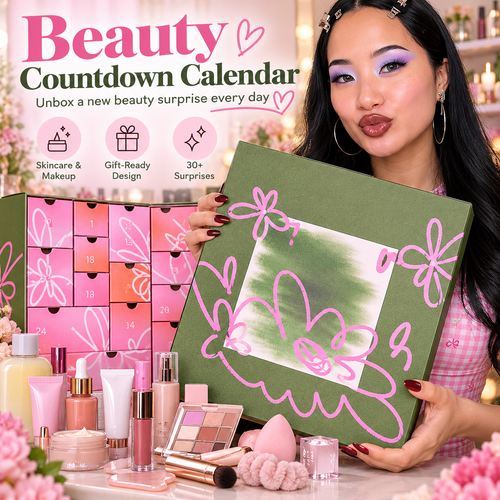 💄 BlushBloom™ Beauty Advent Calendar – Makeup & Skincare Surprise Gift Box