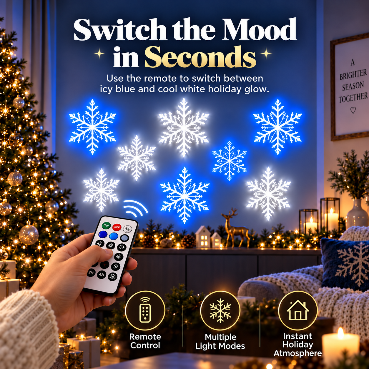 ❄️LEDSnowflake Wall Set