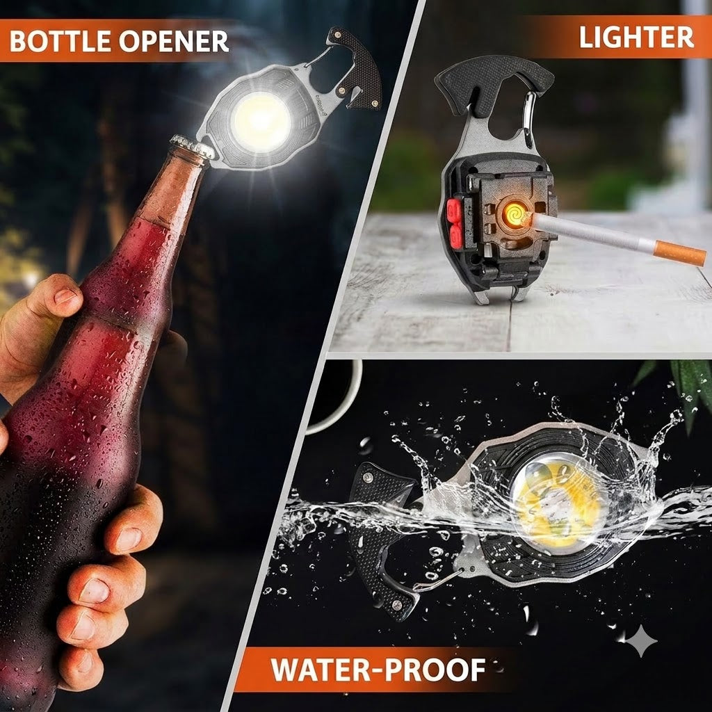 💡 8-in-1 Multifunctional Keychain 🔦🌈