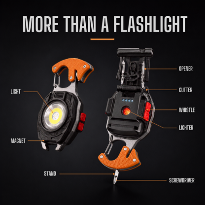 💡 8-in-1 Multifunctional Keychain 🔦🌈