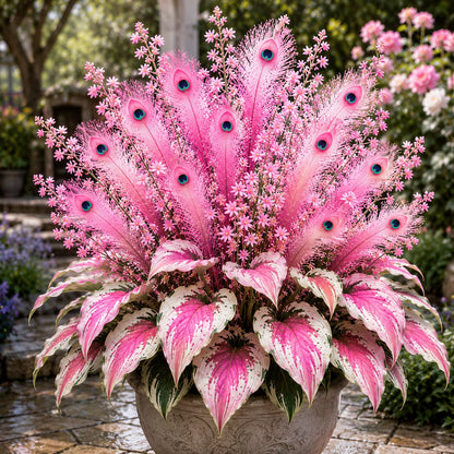 🏠🦚 Peacock Flame Hosta Bulbs💥 Stunning Colors That Brighten Any Space