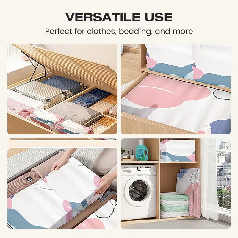 No-Pump Large Vacuum Storage Compression Bags