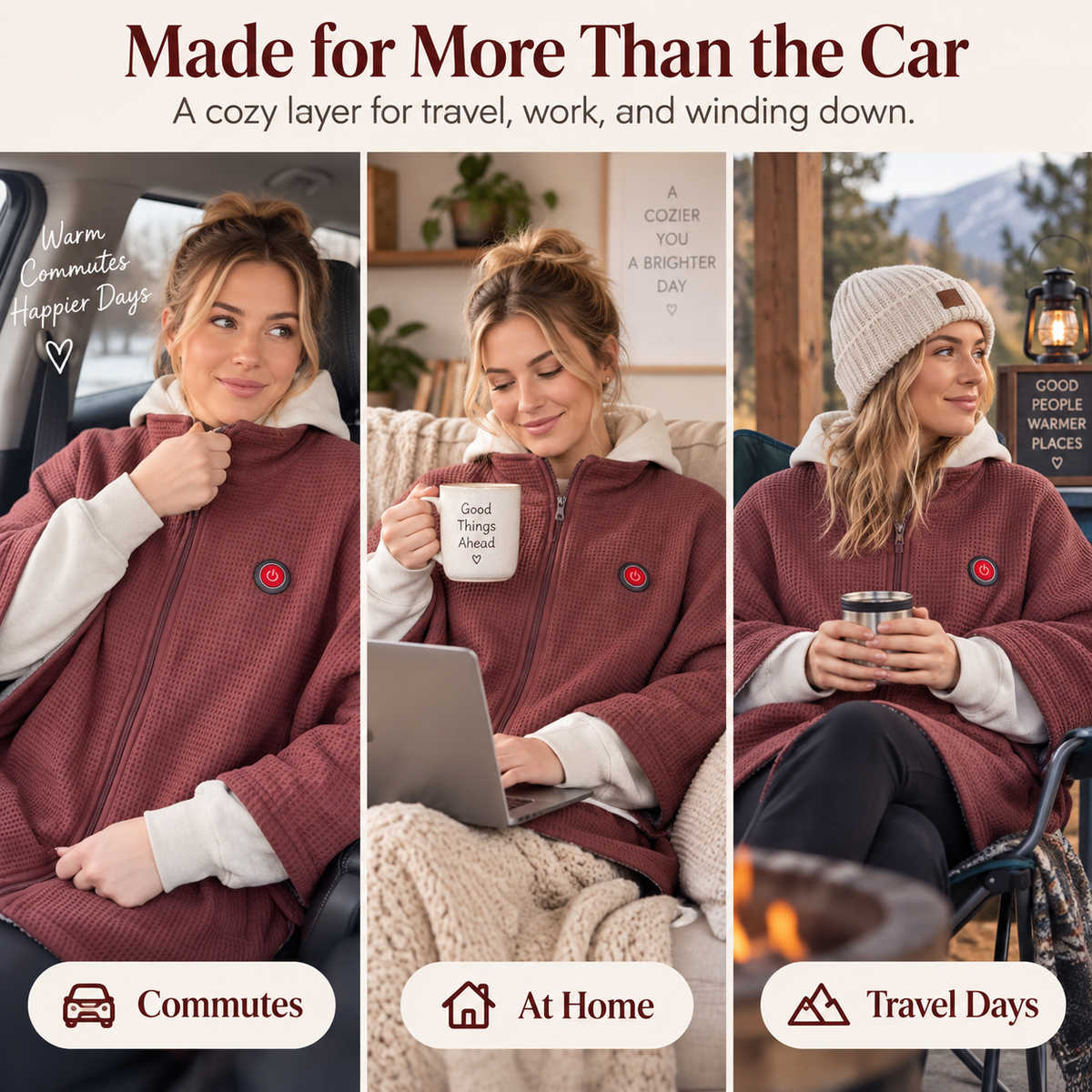 🔥 HeatHug™ Fast-Heating Wearable Blanket