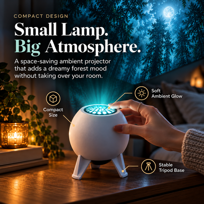 🌲✨ Forest Glow Projector | Magical Woodland Night Light